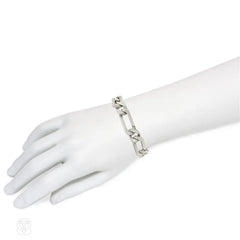 Van Cleef & Arpels, Paris white gold figaro bracelet