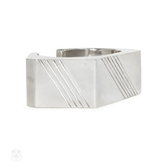 Vintage Navajo sterling silver cuff bracelet